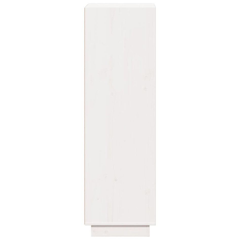 Aparador alto de madera maciza de pino banco 37x34x110