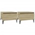 Mesas auxiliares 2 uds madera roble Sonoma 50x46x35