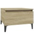 Mesas auxiliares 2 uds madera roble Sonoma 50x46x35