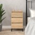 Mesita de noche madera contrachapada roble sonoma 40x35x70
