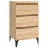 Mesita de noche madera contrachapada roble sonoma 40x35x70