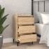 Mesita de noche madera contrachapada roble sonoma 40x35x70