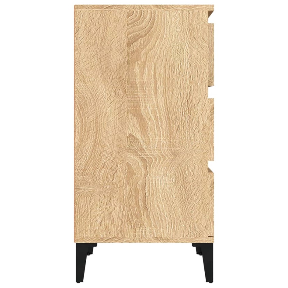 Mesita de noche madera contrachapada roble sonoma 40x35x70