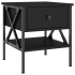 Mesitas de noche 2 uds madera de ingeniería negro 40x42x45