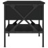 Mesitas de noche 2 uds madera de ingeniería negro 40x42x45
