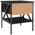 Mesitas de noche 2 uds madera de ingeniería negro 40x42x45