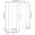 Armario de pared madera de ingeniería blanco 69,5x32,5x90