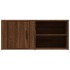 Mueble TV 2 uds madera contrachapada roble marrón