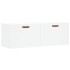 Armario de pared madera de ingeniería blanco 100x36,5x35