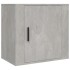 Mesitas de noche de pared 2 uds gris hormigón 50x30x47