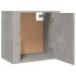 Mesitas de noche de pared 2 uds gris hormigón 50x30x47