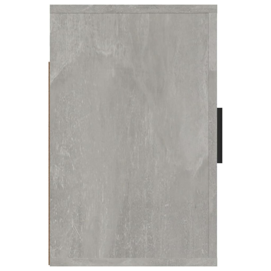 Mesitas de noche de pared 2 uds gris hormigón 50x30x47
