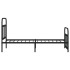 Estructura cama sin colchón con estribo metal negro 90x190