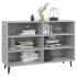 Aparador de madera contrachapada gris hormigón 103,5x35x70