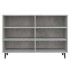 Aparador de madera contrachapada gris hormigón 103,5x35x70