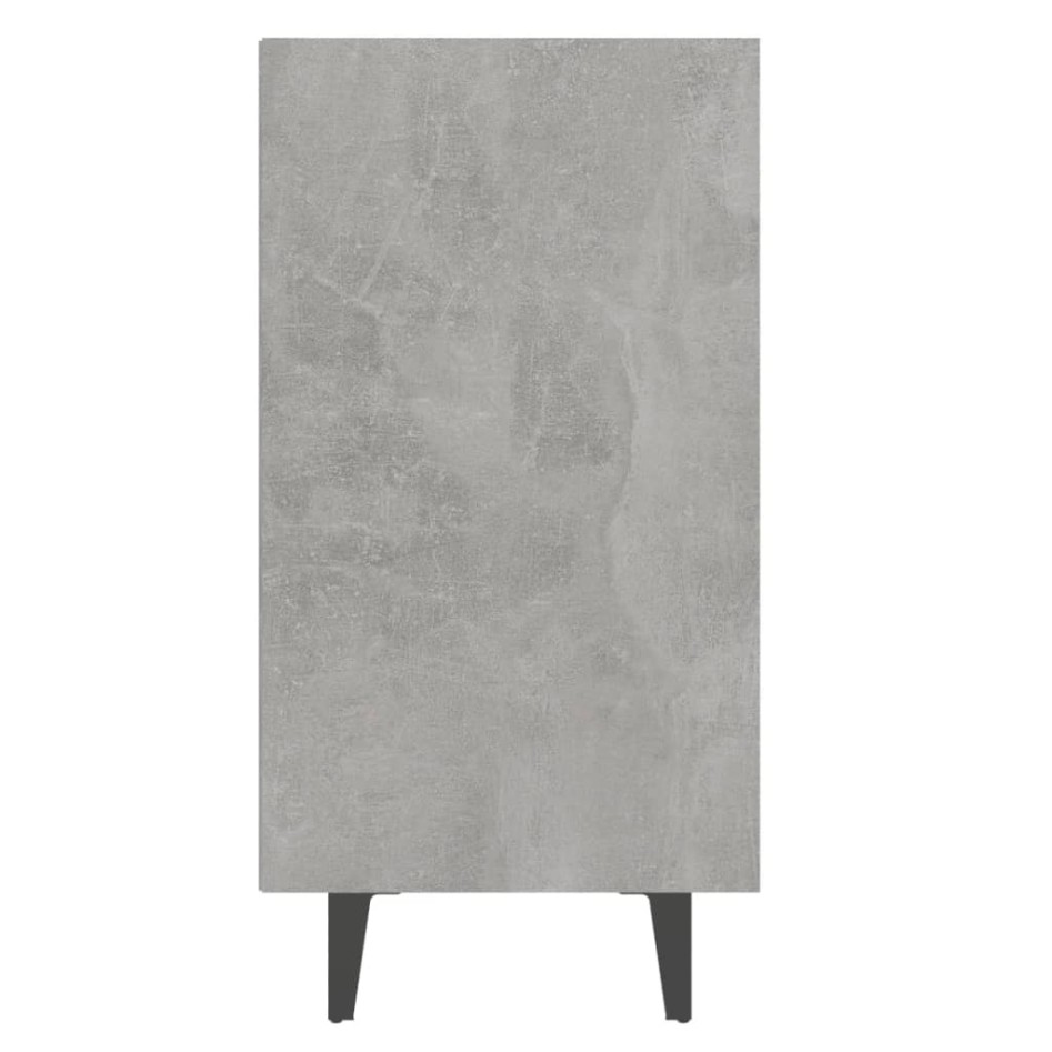 Aparador de madera contrachapada gris hormigón 103,5x35x70