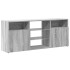 Mueble de TV con luces LED gris Sonoma 120x30x50