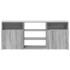 Mueble de TV con luces LED gris Sonoma 120x30x50