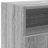 Mueble de TV con luces LED gris Sonoma 120x30x50