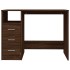 Escritorio con cajones contrachapada marrón roble 102x50x76