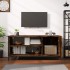 Mueble de TV madera contrachapada roble ahumado 100x40x45