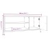Mueble de TV madera contrachapada roble ahumado 100x40x45