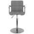 Silla de comedor de tela gris