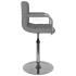 Silla de comedor de tela gris