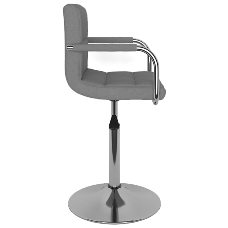 Silla de comedor de tela gris