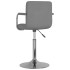 Silla de comedor de tela gris