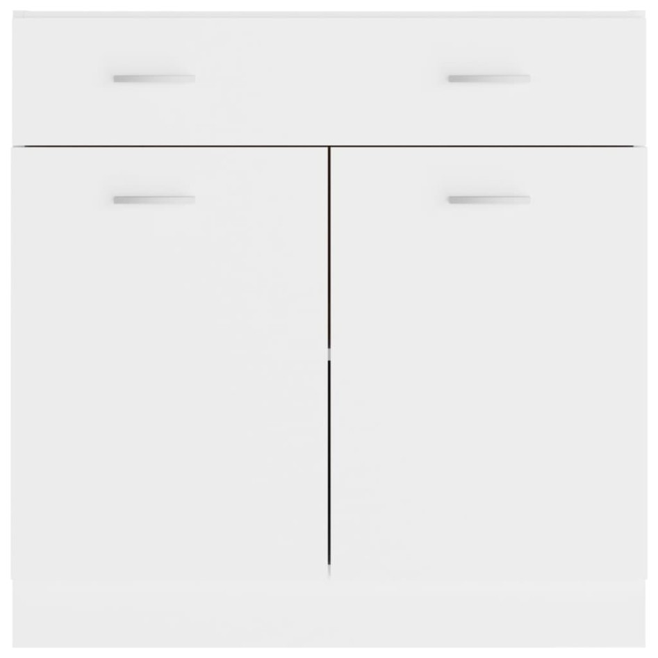 Armario inferior de cocina madera blanco 80x46x81,5