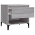 Mesas auxiliares 2 uds contrachapada gris Sonoma 50x46x50