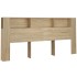 Mueble cabecero color roble Sonoma 220x18,5x104,5