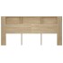 Mueble cabecero color roble Sonoma 220x18,5x104,5