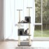 Rascador para gatos con postes de sisal gris oscuro 141