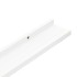 Estantes de pared 4 unidades blanco 100x9x3