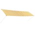 Toldo retráctil 400x150 cm amarillo y