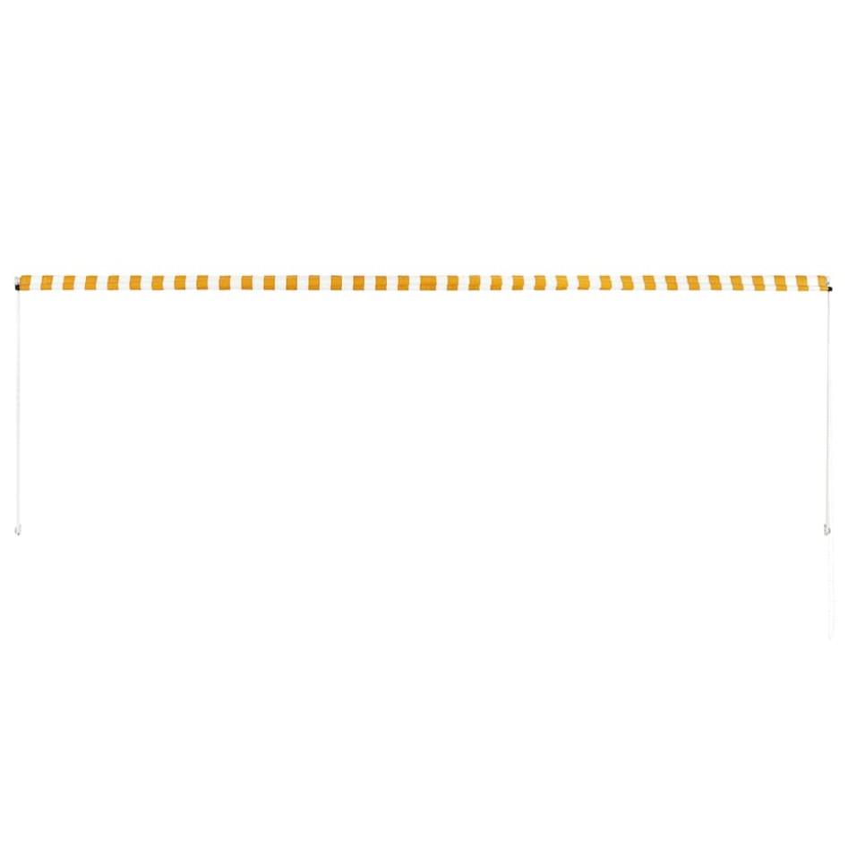 Toldo retráctil 400x150 cm amarillo y
