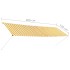 Toldo retráctil 400x150 cm amarillo y