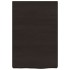Encimera de baño madera tratada marrón oscuro 40x60x(2-6)