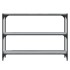 Estantería contrachapada y acero gris Sonoma 100x33x70,5