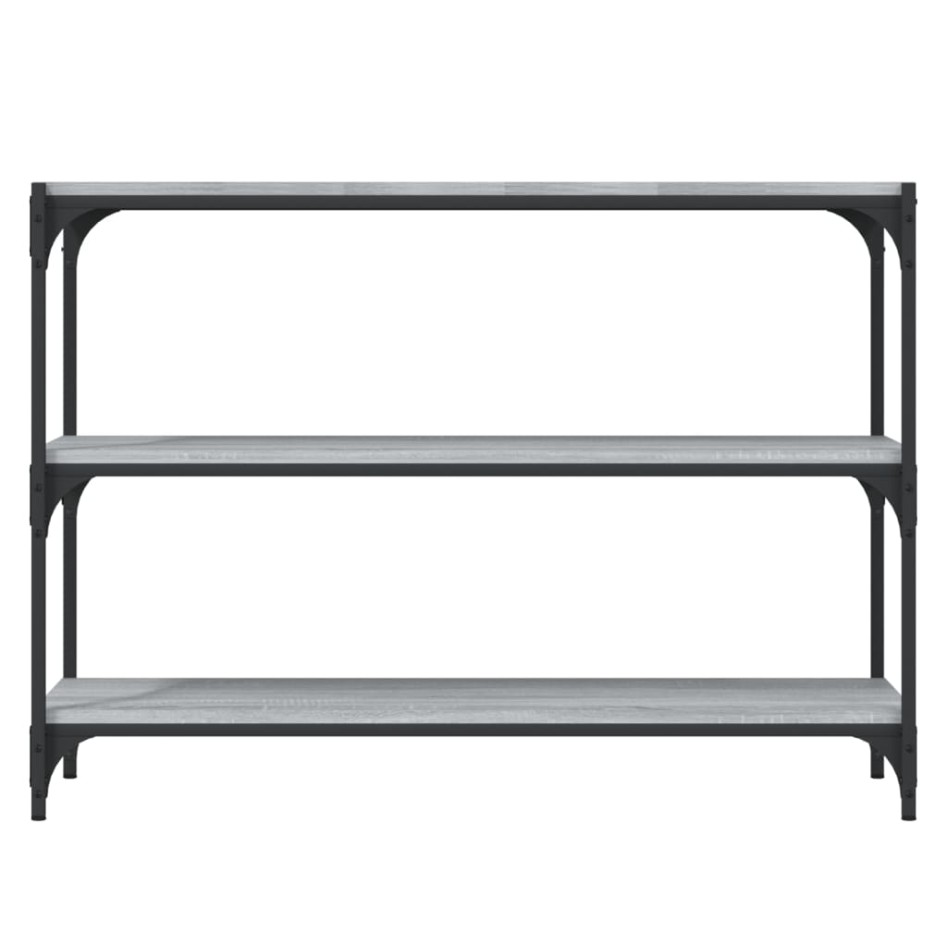 Estantería contrachapada y acero gris Sonoma 100x33x70,5