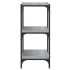 Estantería contrachapada y acero gris Sonoma 100x33x70,5