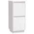 Aparador 2 uds madera maciza de pino blanco 31,5x34x75