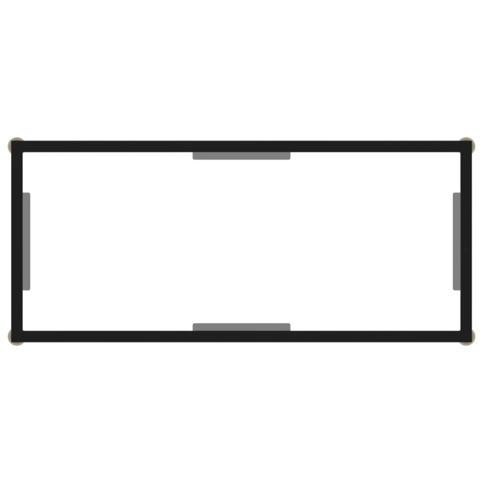 Mesa de consola transparente vidrio templado 80x35x75