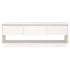 Mueble de TV de madera maciza de pino blanco 110,5x34x40