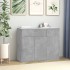 Aparador de madera contrachapada gris hormigón 88x30x70
