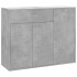 Aparador de madera contrachapada gris hormigón 88x30x70