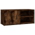 Mueble TV 2 uds madera contrachapada roble ahumado