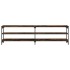 Mueble TV metal y madera contrachapada roble humo